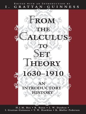 cover image of From the Calculus to Set Theory 1630-1910